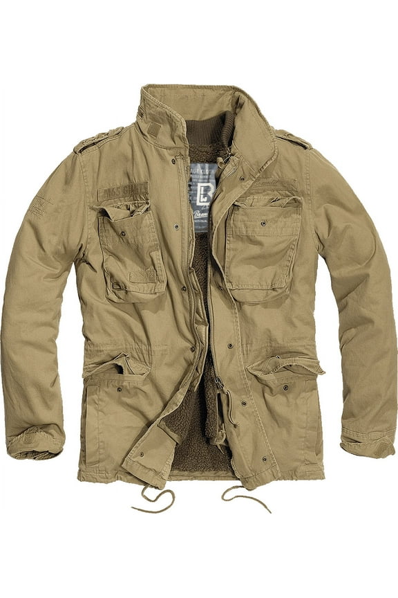 Big & Tall Brandit M65 Premium Field Jacket (Camel / Beige 5XL) - Outdoors Military Jacket