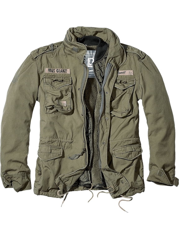 Big & Tall Brandit M65 Premium Field Jacket (Olive / Army Green 4XL) - Outdoors Military Jacket