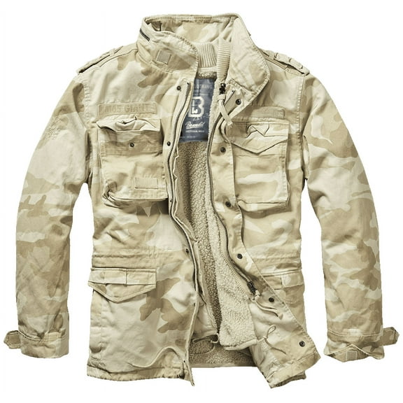 Big & Tall Brandit M65 Premium Field Jacket (Sandstorm Camouflage 3XL) - Outdoors Military Jacket