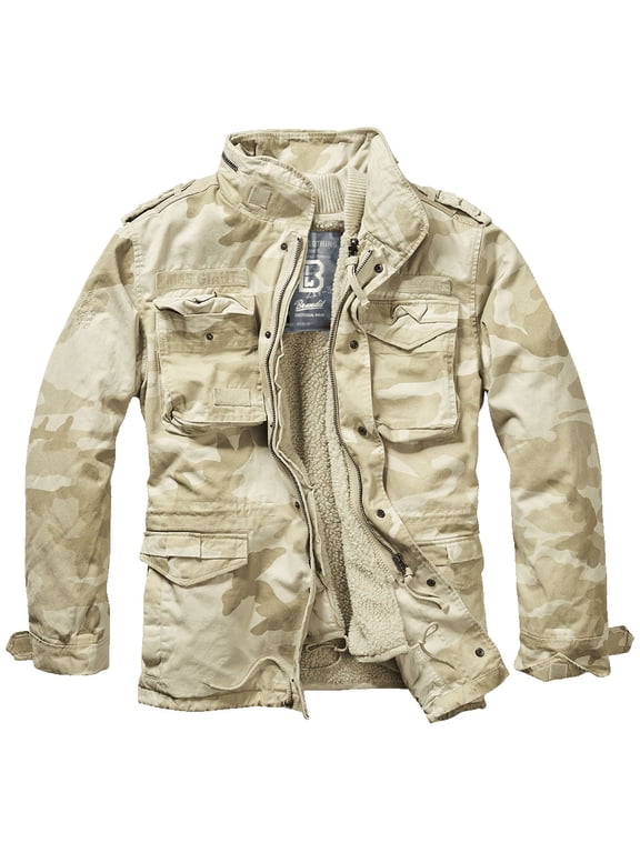Big & Tall Brandit M65 Premium Field Jacket (Sandstorm Camouflage 3XL) - Outdoors Military Jacket