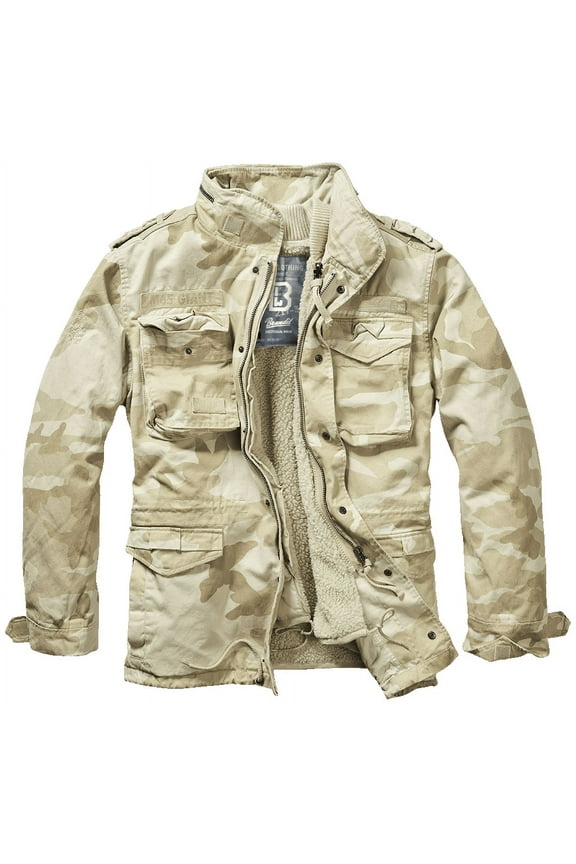 Big & Tall Brandit M65 Premium Field Jacket (Sandstorm Camouflage 3XL) - Outdoors Military Jacket
