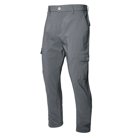 Big & Tall Cargo Pants for Men S-5X Plus Size Lightweight Straight Leg Trousers Casual Solid Color Business Work Pant with Pockets