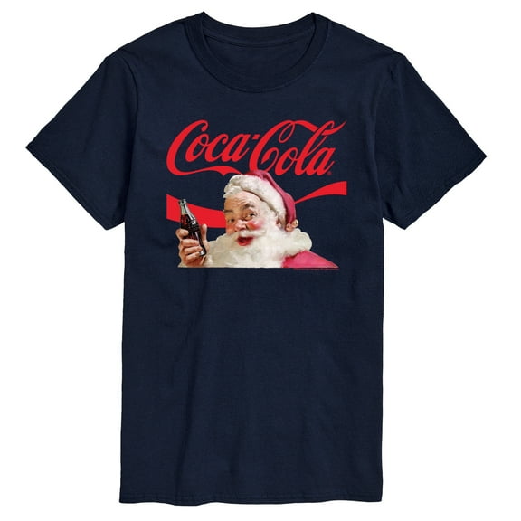 Coca-Cola - Santa Closeup - Men's Short Sleeve Graphic T-shirt