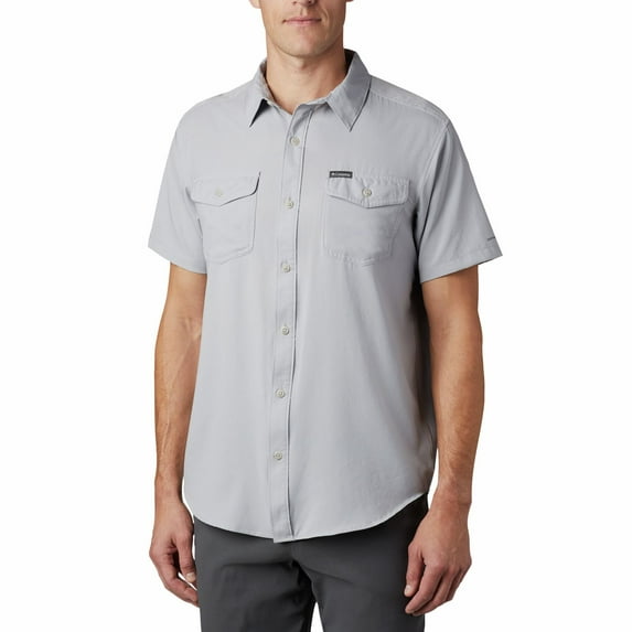 Big & Tall Columbia Utilizer Button-Down Shirt Color: Columbia Gray Size: 4XB