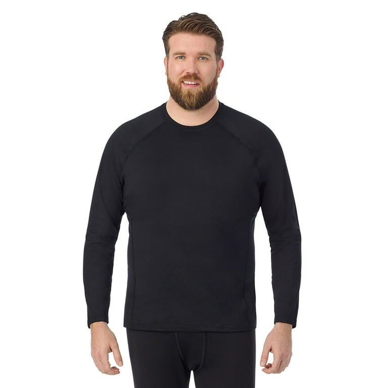 Big Tall Cuddl Duds Heavyweight ArctiCore Performance Base Layer Crew Top Color Black Size 2XLT Walmart