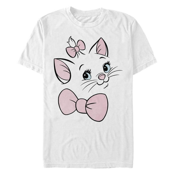 Big & Tall Disney Aristocats Marie Cute Kitten Face Up Close Tee Color: White Size: 5XL