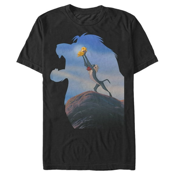 Men's Lion King Circle of Life Pose Graphic Tee Black 4X Large