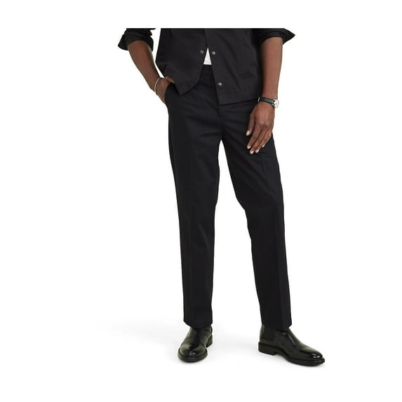 Big & Tall Dockers® Signature Straight-Fit Stain Defender Pants Color: Beautiful Black Size: 48X32