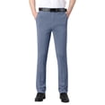 thumbnail image 1 of Big & Tall Dress Pants Business Casual Straight Mens Office Pants with Pockets Classic Fit Flat Front Work Pants 40, Gray, 1 of 7