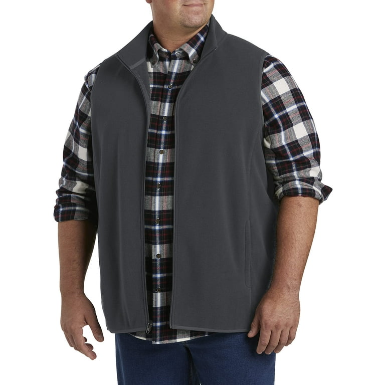 Mens big and tall fleece vests sale