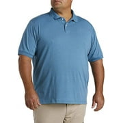 Big + Tall Essentials by DXL Men's Big and Tall Men's Jersey Polo Shirt, White, 6XL