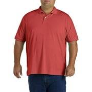 Big + Tall Essentials by DXL Men's Big and Tall Men's Jersey Polo Shirt, White, 5XL