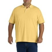 Big + Tall Essentials by DXL Men's Big and Tall Men's Jersey Polo Shirt, Red Heather, 2XL Red Heather 2XL