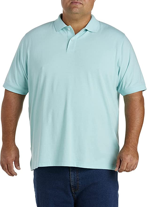 Big + Tall Essentials by DXL Men's Big and Tall Men's Men's Jersey Polo