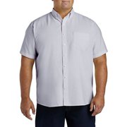 Big + Tall Essentials by DXL Men's Big and Tall Men's Oxford Sport Shirt, Grey, 2XL