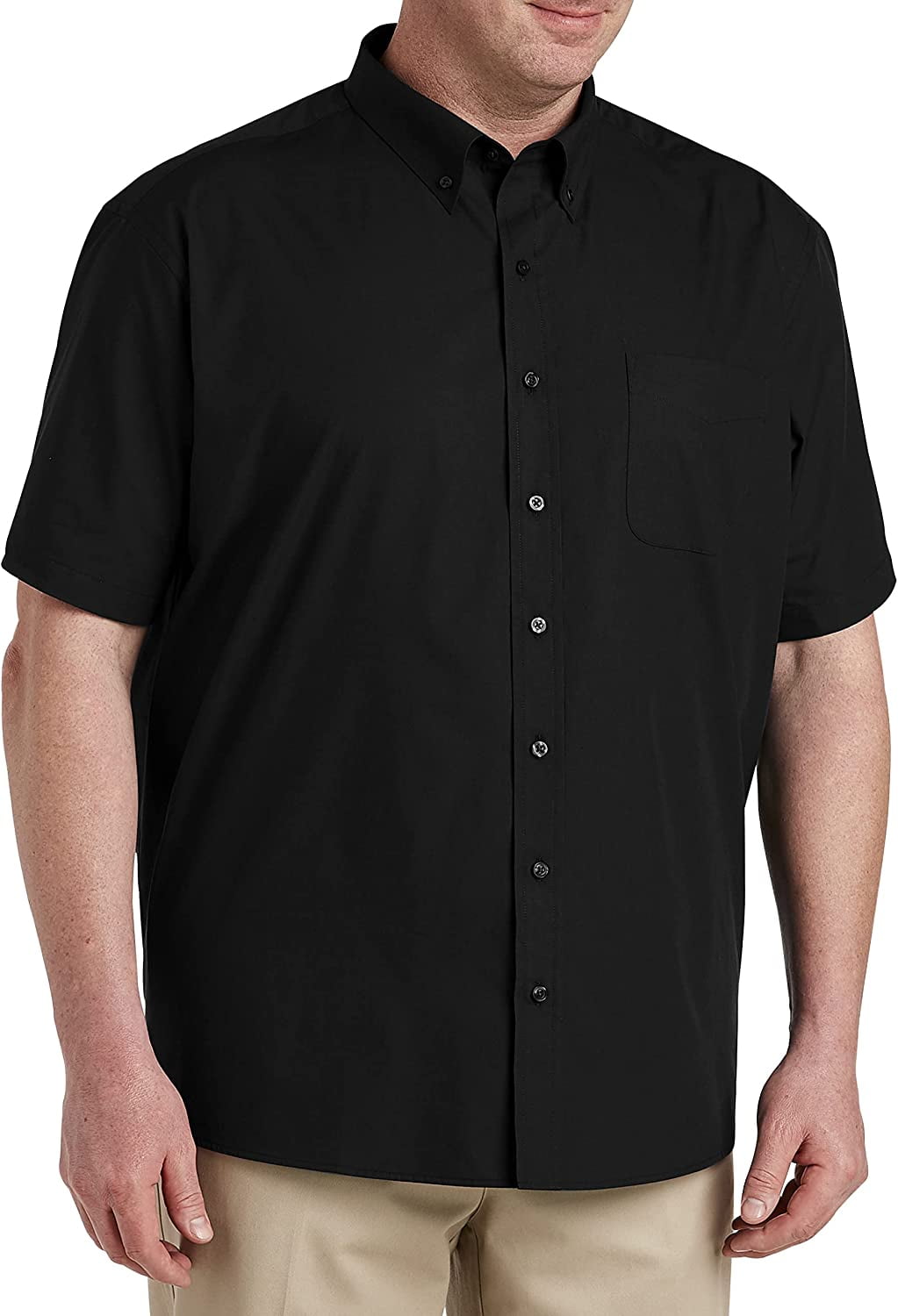 Big + Tall Essentials by DXL Men's Big and Tall Men's Poplin Short ...
