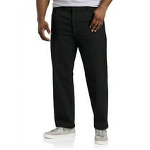 Big + Tall Essentials by DXL Men's Big and Tall  Men's Relaxed-Fit Jeans, Black, 44W x 28L Black 44 x 28