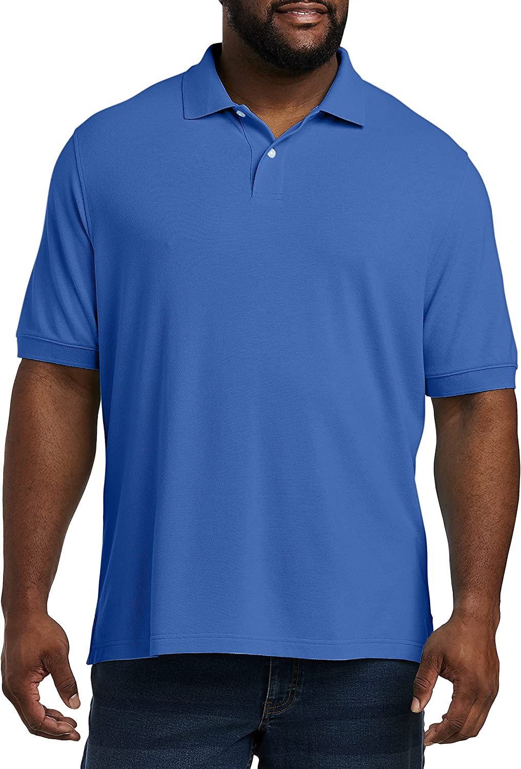 Big + Tall Essentials by DXL Piqué Mesh ShortSleeve Polo Shirt