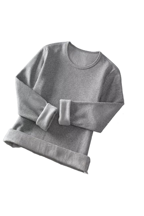 Big & Tall Fleece Lined Base Layers Tops Mens Long Sleeve Thermal Underwear Shirts Cold Weather Gear Snow Wear Gray, M
