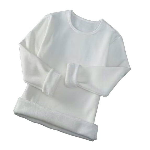 Big & Tall Fleece Lined Base Layers Tops Mens Long Sleeve Thermal Underwear Shirts Cold Weather Gear Snow Wear White, 3XL