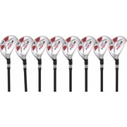 Big Tall Golf All True Hybrids Majek +1" Longer Than Standard Length Plus One Inch Longer Full Set, Which Includes #4, 5, 6, 7, 8, 9, PW + SW Regular Flex Right Handed New Utility Hybrid