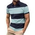 thumbnail image 1 of Big & Tall Golf Shirts for Men Plus Size S-5X Short Sleeve Tshirts Shirt Mens Pullover Button Collared Color Block Breathable Workout Tees Tops, 1 of 4