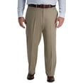 thumbnail image 1 of Haggar Mens BT Iron Free Premium Khaki Classic Fit Flat Front Expandable Waist Pant, 1 of 5