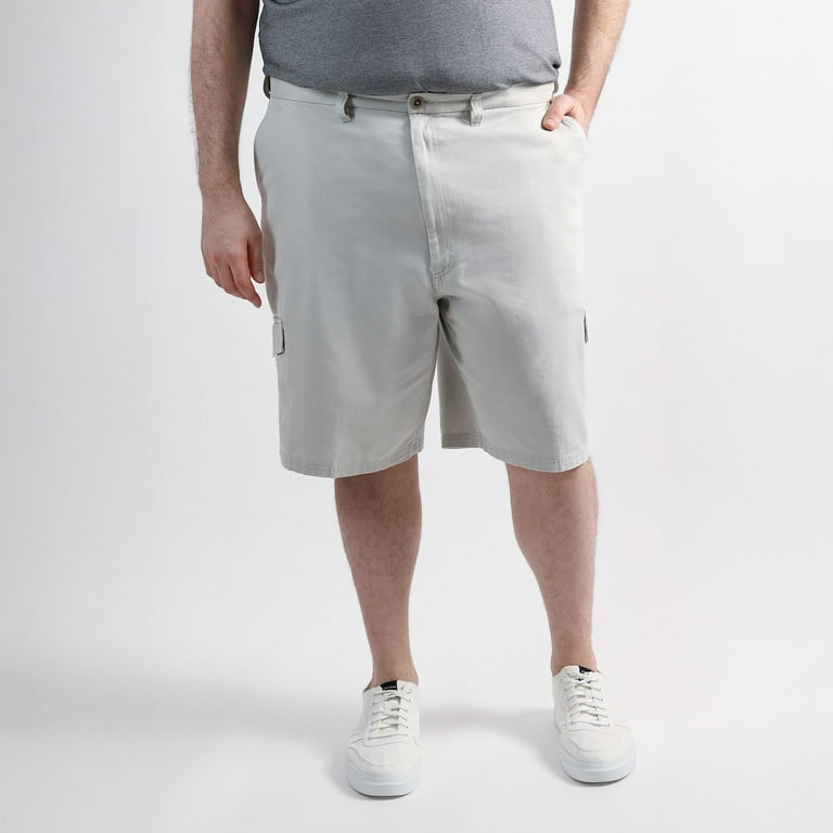 Big Tall Haggar® Men's Cotton Cargo Short Color: Stone Size: 48