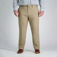 thumbnail image 1 of Big & Tall Haggar® Premium Comfort Straight-Fit Flat-Front Dress Pants Color: Khaki Size: 46X29, 1 of 4