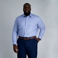 thumbnail image 1 of Big & Tall Haggar Premium Comfort Wrinkle Resistant Dress Shirt Color: Blue Solid Size: 22 34/5B, 1 of 4