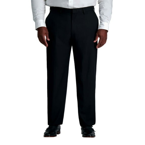 Big & Tall Haggar® Smart Wash® Repreve® Suit Pants Color: Black Size: 50X30