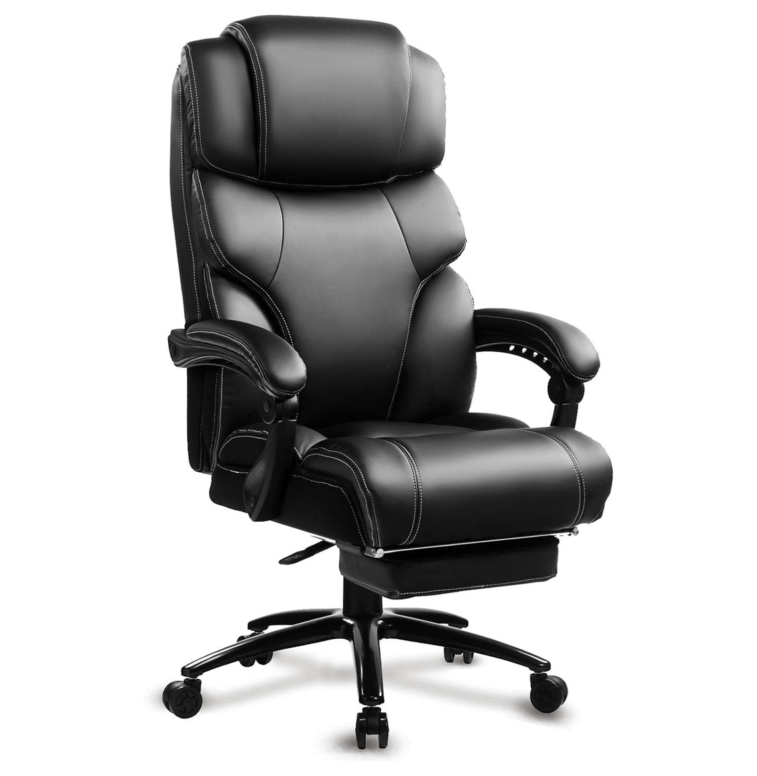 Big and Tall High Back 400LBS Reclining Office Chair with Footrest