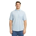 thumbnail image 1 of Big & Tall IZOD Dockside Short Sleeve Chambray Color: Blue Revival Size: XL TALL, 1 of 4
