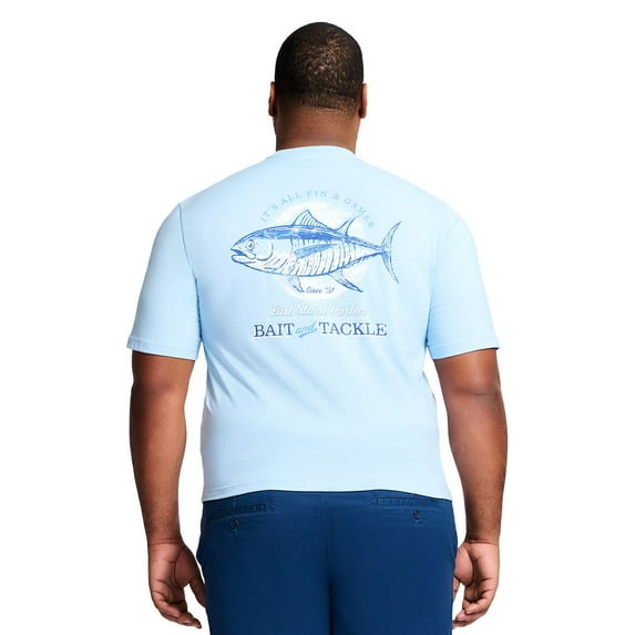 Big & Tall IZOD Saltwater Graphic Tee Color: Blue Cantrell Size: 4XB