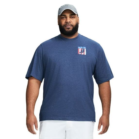 Big & Tall IZOD Saltwater Soft Wash Short Sleeve Graphic Tee Color: Medieval Blue Size: 4XB
