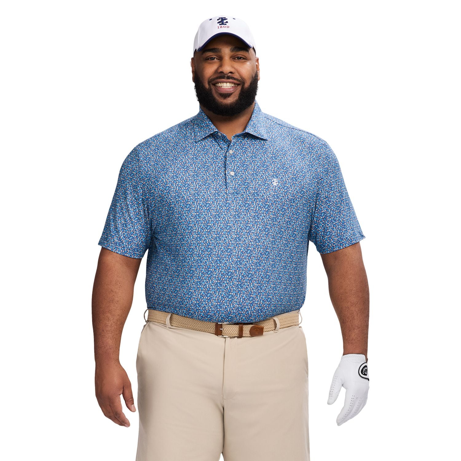 Big & Tall IZOD Swingflex Elite Golf Short Sleeve Polo Shirt Color ...