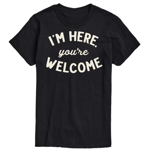 Instant Message - I'm Here You're Welcome Short Sleeve Graphic T-Shirt