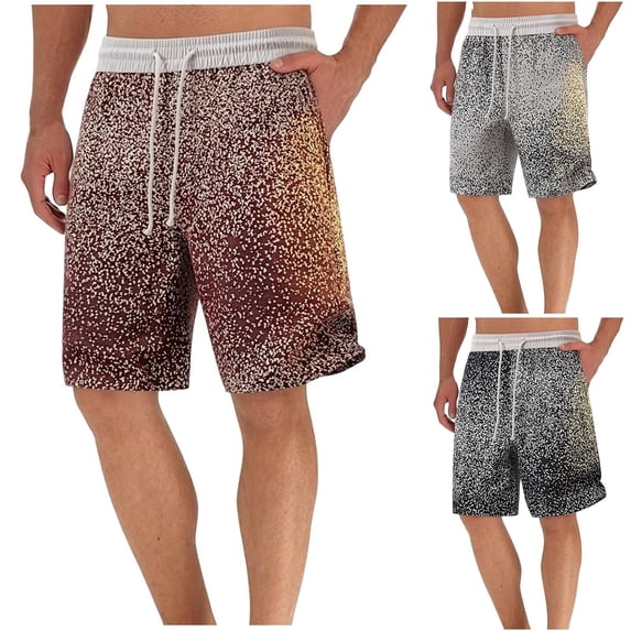 Big & Tall Jacquard Athletic Shorts for Men 10" Inseam Quick Dry Running Short Pants, Summer Fashion Casual Textured Performance Basketball Workout Shorts with Pockets