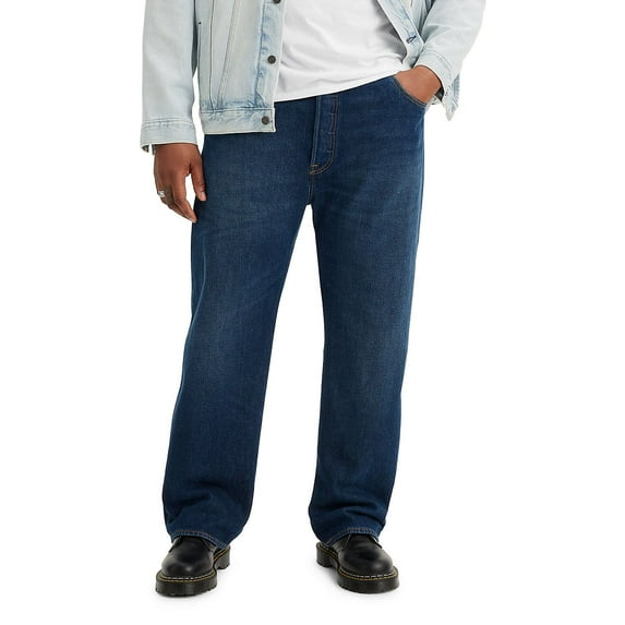 Big & Tall Levi's® 501® Original Shrink-To-Fit™ Jeans Color: 10ft Overhead Size: 38X38