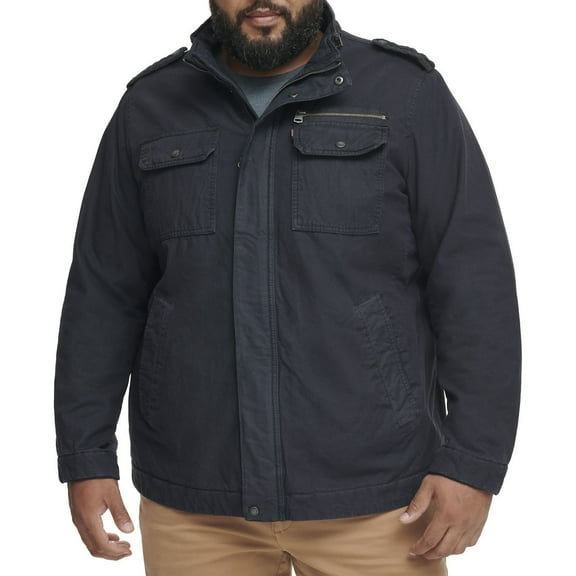 Big & Tall Levi's® Cotton Jacket Color: Navy Size: XL TALL
