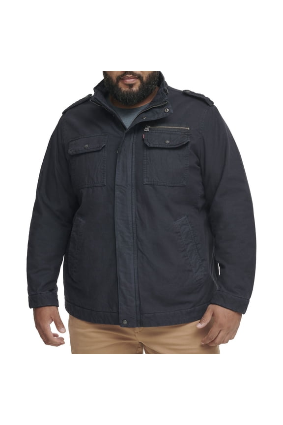 Big & Tall Levi's® Cotton Jacket Color: Navy Size: XL TALL