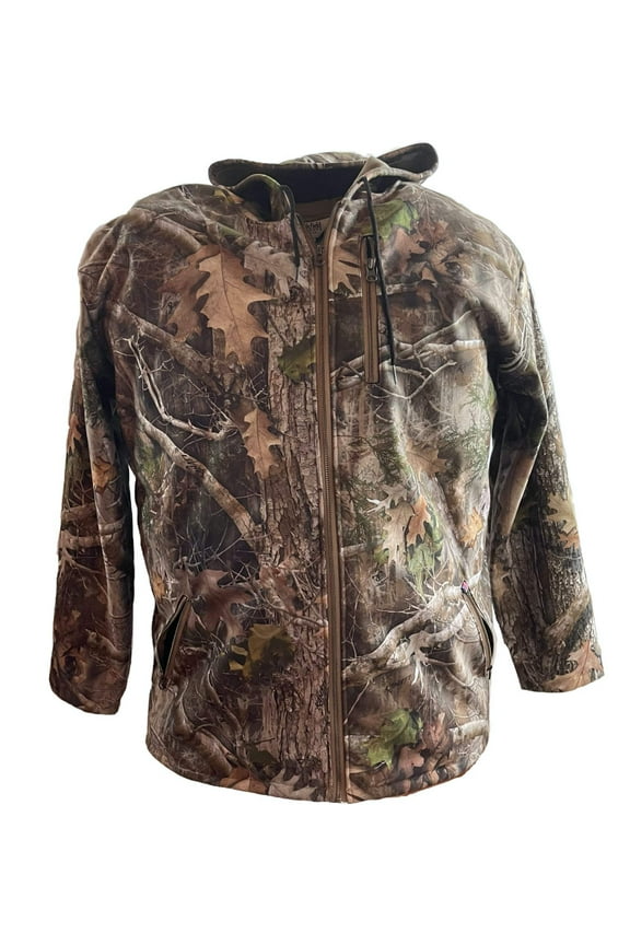 Big Tall Light Weight Lined Hooded Kanati Camo Jacket
