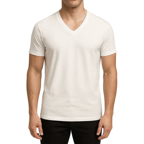 Big & Tall Man's Cotton V-Neck T-shirt (2-pack)