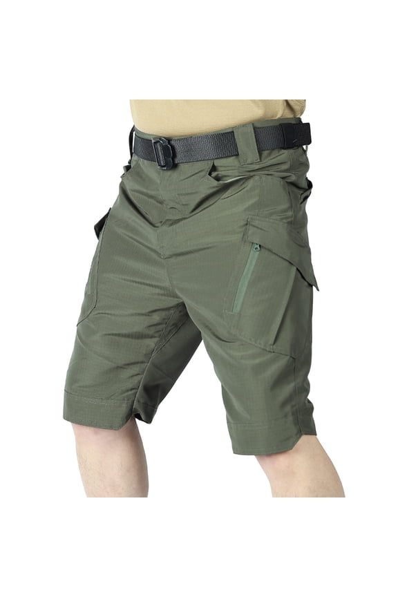 Big & Tall Men's 10" Inseam Ripstop Cargo Shorts, Water Repellent Quick Dry Outdoor Performance Short Pants for Hiking Fishing Multi-Pocket Utility Work Shorts