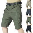thumbnail image 1 of Big & Tall Men's 10" Inseam Ripstop Cargo Shorts, Water Repellent Quick Dry Outdoor Performance Short Pants for Hiking Fishing Multi-Pocket Utility Work Shorts, 1 of 5