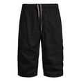 thumbnail image 1 of Big & Tall Men's 3/4 Capri Cargo Shorts Below Knee Quick Dry Twill Outdoor Hiking Short Pants with Multi Pockets Drawstring Elastic Waist Belt Loops Performance, 1 of 8