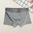 thumbnail image 1 of Big & Tall Men's 3XL Boxer Briefs - Dark Gray Polyester, Comfortable Waistband, Durable - Plus Size Everyday Underwear, 1 of 8