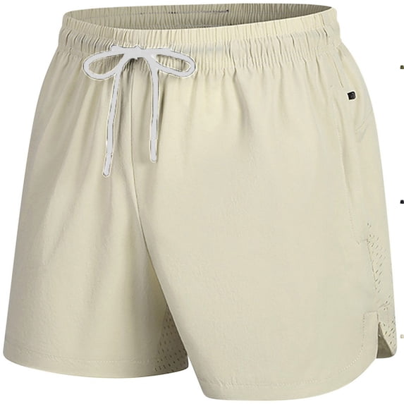 Big & Tall Men's 5" Inseam Running Shorts Quick Dry Performance Training Short Pants, Breathable Above Knee Athletic Bottoms with Zipper Pocket for Workout