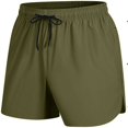 thumbnail image 1 of Big & Tall Men's 5" Inseam Running Shorts Quick Dry Performance Training Short Pants, Breathable Above Knee Athletic Bottoms with Zipper Pocket for Workout, 1 of 6