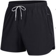 thumbnail image 1 of Big & Tall Men's 5" Inseam Running Shorts Quick Dry Performance Training Short Pants, Breathable Above Knee Athletic Bottoms with Zipper Pocket for Workout, 1 of 5